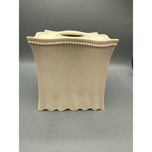 Glam Ceramic Tissue Box Cover ~ “Hello Gorgeous” / “B is for Bombshell” Vanity - Picture 4 of 8